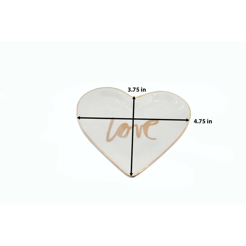 Jewelry Holder Tenkke Ceramic Ring Dish‎ Ivory
